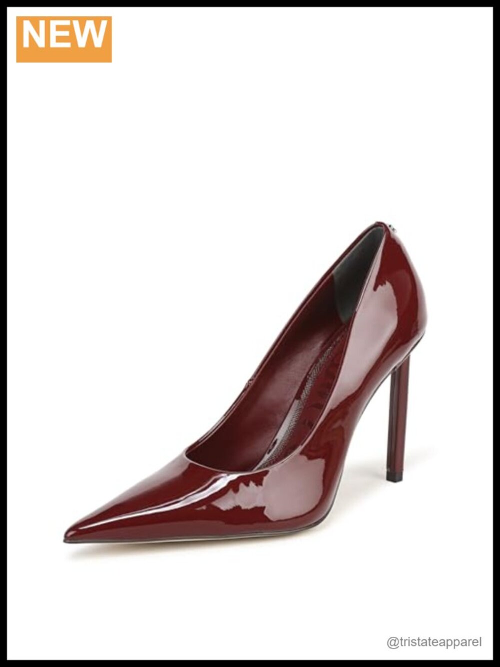 Leather Pointed Toe Stiletto Heel Pump, 4.125"